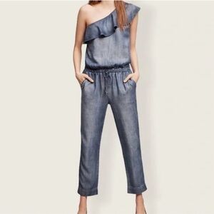 Cloth & Stone Miami One Shoulder Chambray Jumpsuit